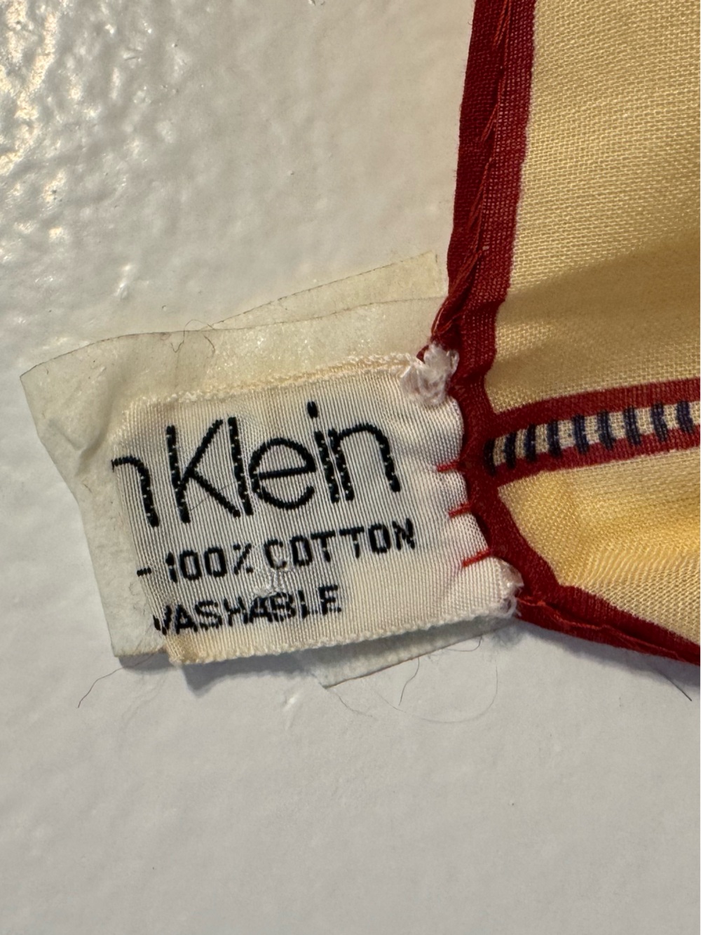 Vintage Cotton Calvin Klein Bandana - Picture 3 of 3